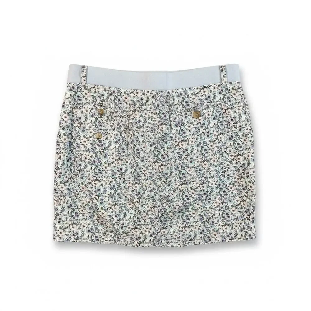 Lee Floral Print Skort Women's Size 8M Mid Rise Golf Tennis Built In Shorts